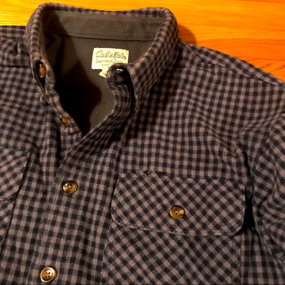 Cabela’s Button Up Flannel With Fleece Lining. - image 1